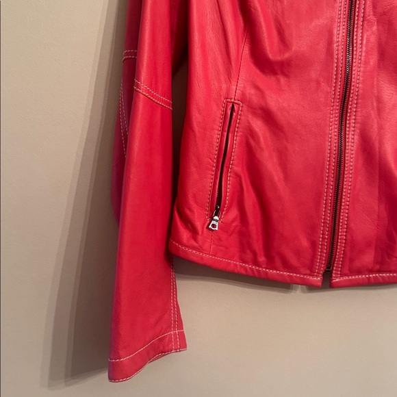 Elie Tahari Leather Jacket - Picture 3 of 8